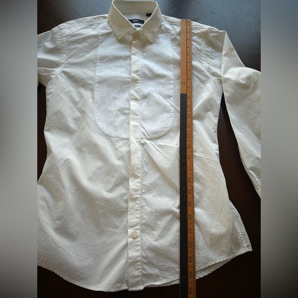 Boss Cream Dress Shirt - Picture 8 of 9